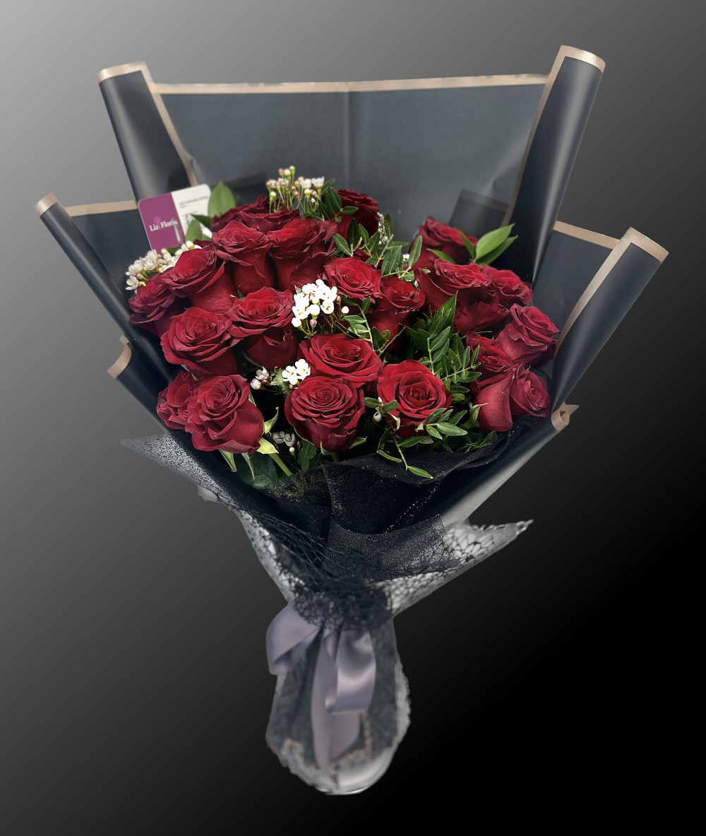 Two Dozen Rose Valentine Bouquet